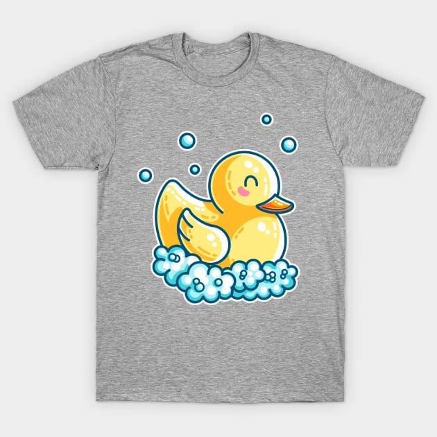 Kawaii Cute Bath Rubber Duck T-Shirt by freeves